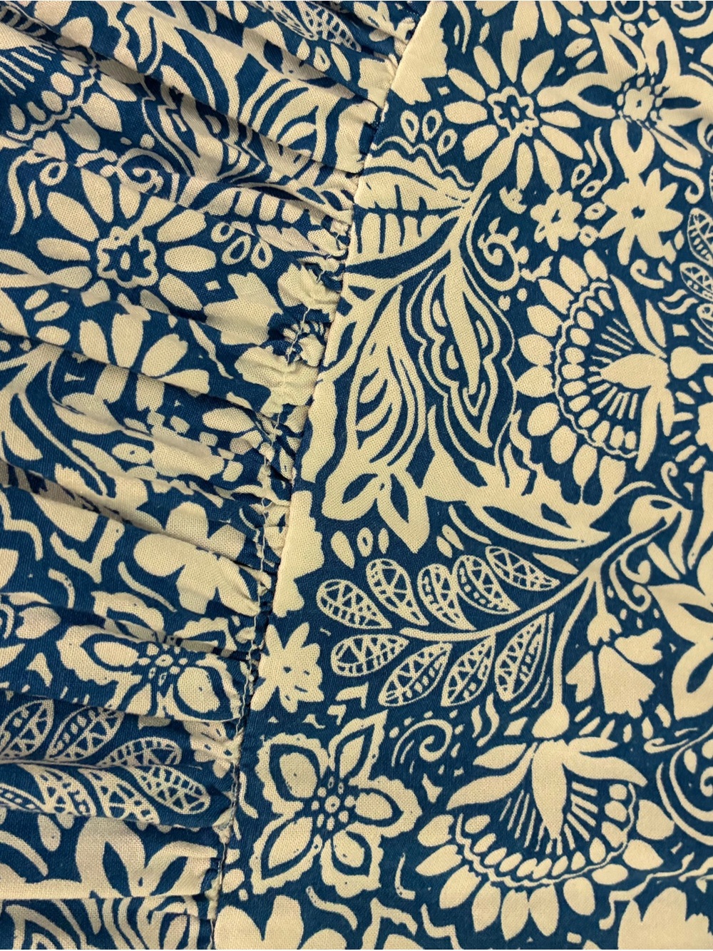 Jessica Simpson Blue and White Floral Strapless Maxi /Midi Dress - Picture 2 of 7